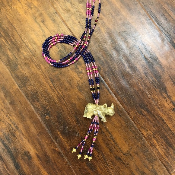 Handmade Rhino Necklace - Picture 2 of 5